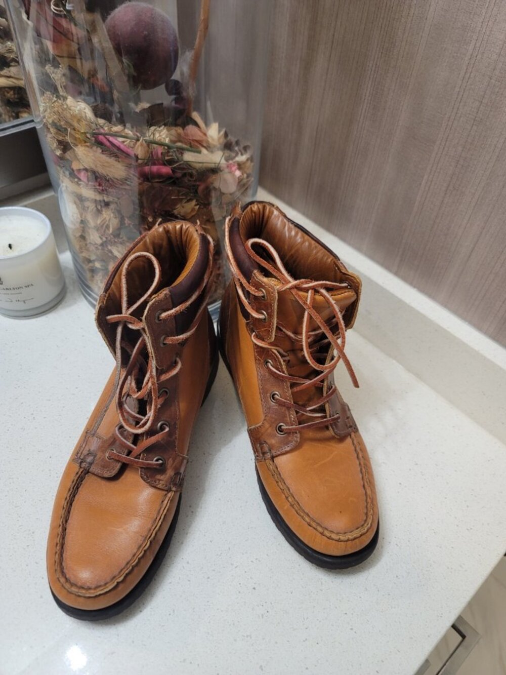 Vane Sebago Artisan Collection  Boot Stiefel Schnürstiefel Schuhe Edel 7.5 Brown